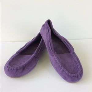 Lavender Moccasins/Slippers New never worn!!